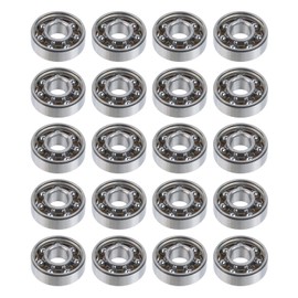 Antrader 20Pcs 608 Steel Ball Bearing 8mm x 22mm x 7mm High Precision Rating Fidget Spinner Bearing