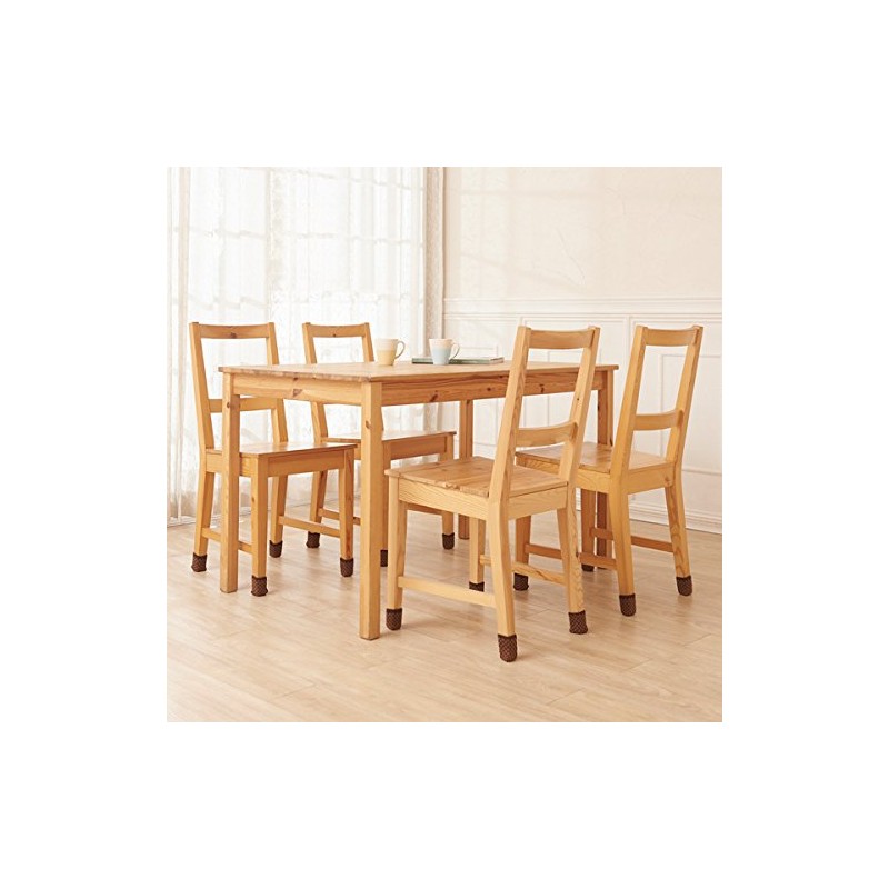 Eyedia Stay-resistant Chair Leg Socks, 16 Pack, Brown