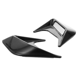 Outanaya 1Pair Automotive Air Flow Stickers Durable Hood Vent Covers for Car Modification Black Side Intake Decals for Enhanced Fit for Cars