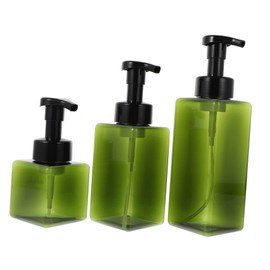 Angoily 3Pcs PETG Pump Bottles Set Multi Functional Portable Household Dispensers for Shower Gel Cosmetics & Liquids Color 250ml + 450ml + 650ml