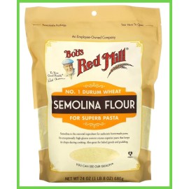 Bobs Red Mill Bob's Red Mill, Semolina Flour, 24 oz (680 g)