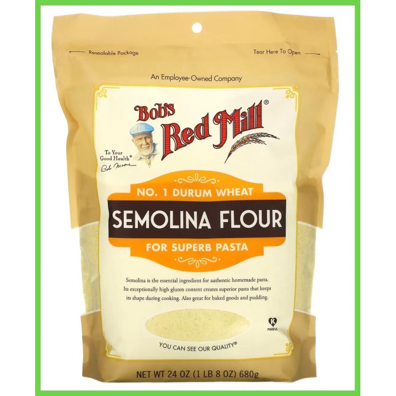 Bobs Red Mill Bob's Red Mill, Semolina Flour, 24 oz