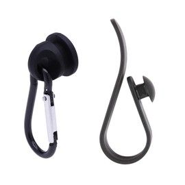 Vagocom Hook Set Charms Accessories for Bogg Bags and Simply Southern Tote - Insert Hook Holder with Small Key Chain Clip for Beach Tote(Black)