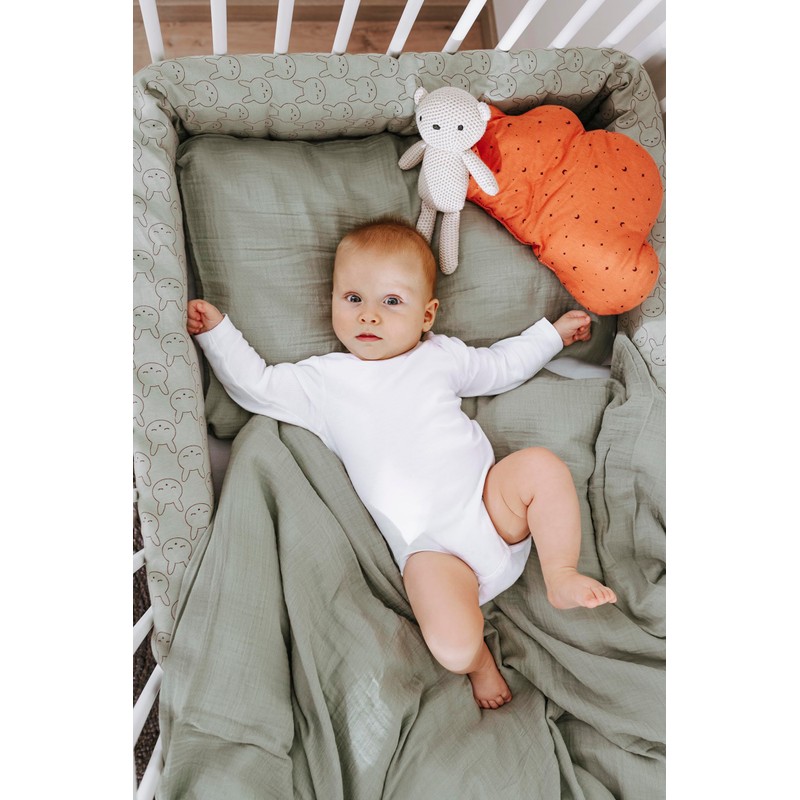 Träumeland GmbH Cuddly Cushion Cloud Moon Rust, 36 x 21