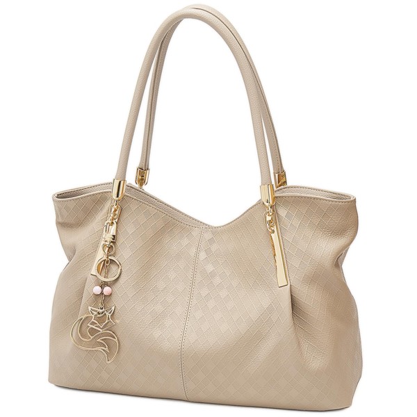 FOXLOVER Cow Leather Tote Bags for Women Large Capacity Top-Handle