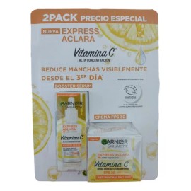Garnier Kit Vitamina C: Sérum Concentrado + Crema Hidratante Iluminadora