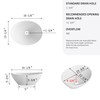Small Bathroom Sink Above Counter, OCEALAGOON 16″x13″ Oval Vessel Sink,