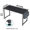 Foxemart Computer Desk 47" Office Desks Writing Study Desk Modern