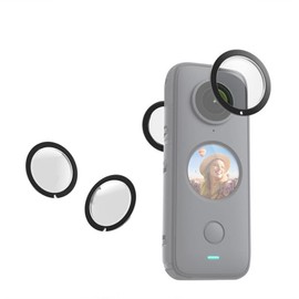 POFET Dual Lens Guards for Insta360 One X2 PC Protective Case for Insta 360 ONE X2 Panoramic Action Camera Accessory
