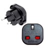 OcioDual UK to European Plug Adapter, Travel Plug Adapter, Type