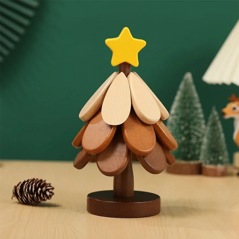 Wooden Tree Trivet Set for Dining Tables – Folding Pot
