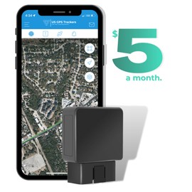 US GPS Trackers - OBD 2 GPS Tracker para vehículos, 4G LTE, ubicación del vehículo, historial de viaje, alertas de conducción, desarrollo de Estados Unidos, familia o flotas
