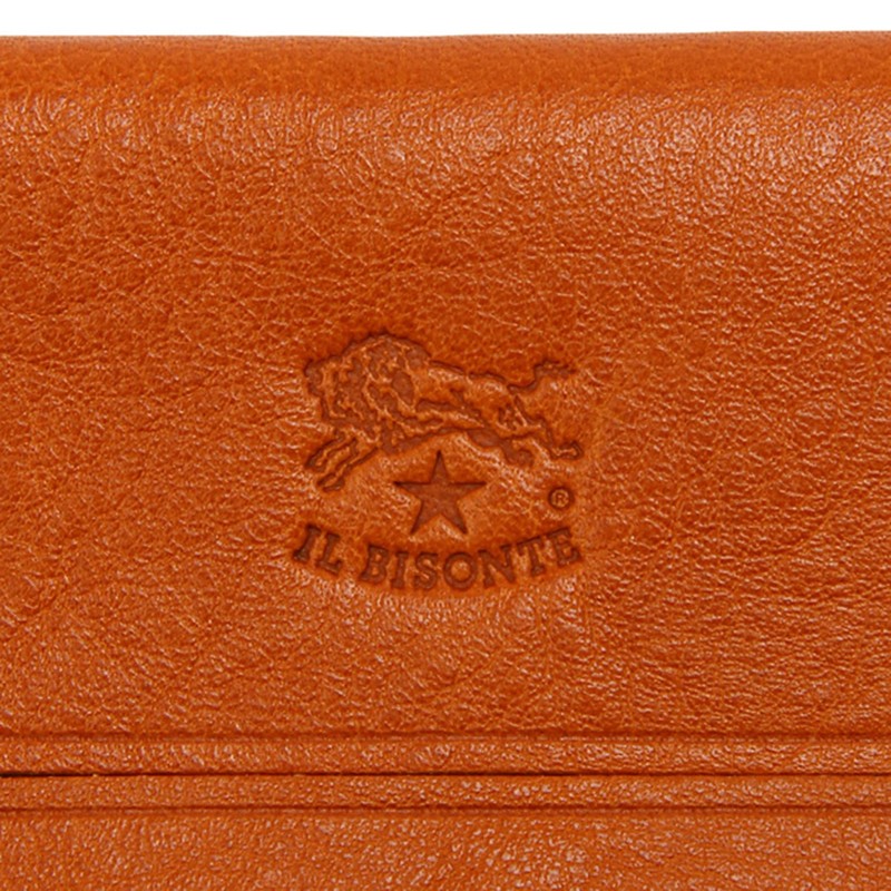 IL BISNOTE Tissue Case, Leather, Genuine Leather, Cowhide Leather, Black