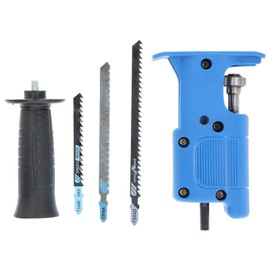 Upgrade Saw Attachment for Drill, Protable Reciprocating Saw Adapter with 3pcs Saw Blade for Cutting Metal