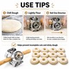 Donut Cutter Roller with Hole, Metal Doughnut Cutter for Baking