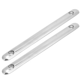 Boat Scouring Strip, Stainless Steel Marine Skirting Boards, Boat Deck Hardware, 2 Pieces 5.9 Inch Skirting Board Fixed Protection 316 Stainless Steel Accessories for Boat, Yacht, RV