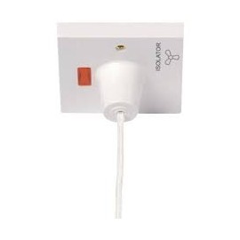 CLICK PRW208 10A 3 Pole Pullcord Fan Isolation Switch with Neon