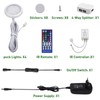 AIBOO RGB Under-Unit Light Kitchen LED with Remote Control, Round