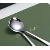 Soup Spoons, Kyraton 6 Pieces 19 cm Stainless Steel Round