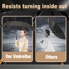 YUNYU Umbrella Windproof Strong,12 Ribs Auto Open Close Folding Travel