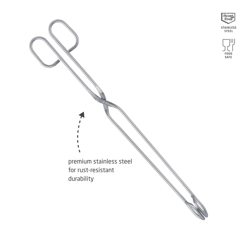 triangle Kitchen Tongs - 38 cm - Ideal for Turning,