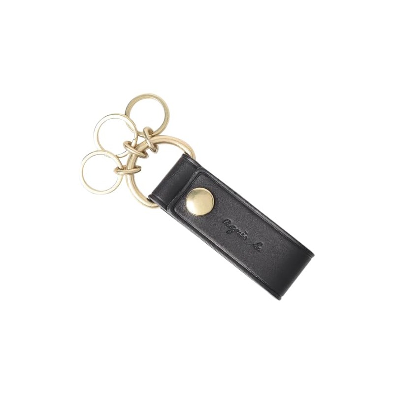 agnes b VAH11-02 Men's Key Chain, Black, Free size