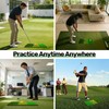 Foldable Golf Hitting Mat Dual-Turf Golf Practice Mat Portable Design