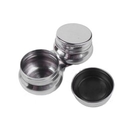VOANZO Turpentine Tray Double Cup Stainless Steel Paint Pots Paint Palette for Oil Painting
