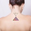 Tattoo Stickers Variety Design Mark 2 Pieces Triangle Triangle Pyramid
