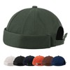 Hebenie Docker Hat Men Trawler Beanie Fisherman Beanie Brimless Cap
