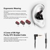 in-Ear Monitors, Dual Drivers Headphones (Earbuds/Earphones/Headset) with MMCX Detachable Cables,