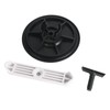 8" Waterproof Boat Deck Hatch, T-Handle, Watertight Seal, Tool-Free,Black
