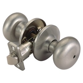 Design House 741314 Cambridge 2-Way Adjustable Privacy Door Knob, Satin Nickel