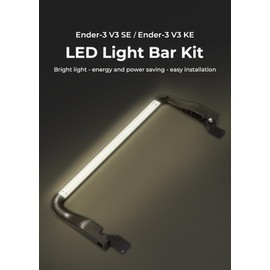 Creality Upgraded Ender-3 V3 SE LED Light Bar Kit for 3D Printer, Ender-3 V3 SE/Ender-3 V3 KE, Upgraded LED Chip, Energy and Power Saving, Easy Installation, Soft Light