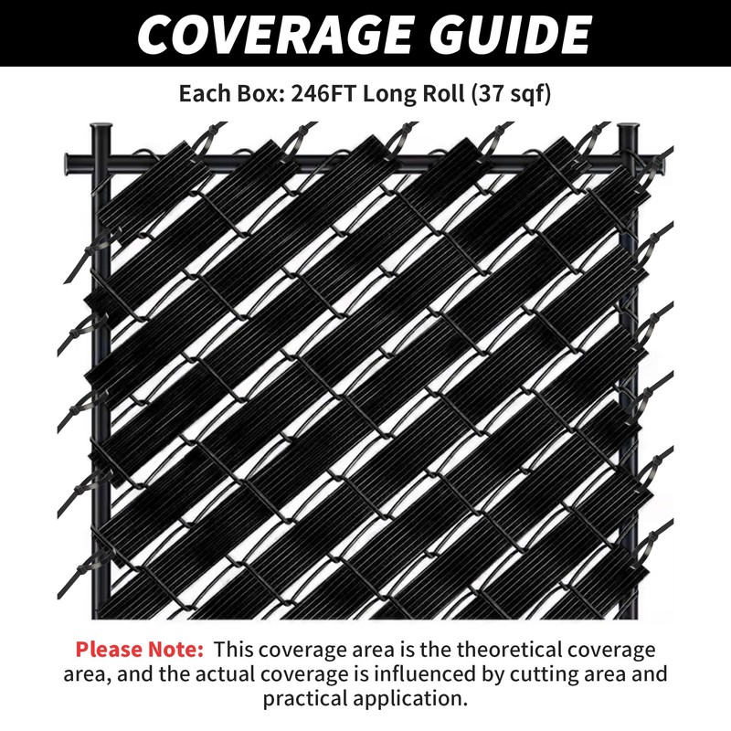 LEIGUNSINGChain Link Fence Privacy Tape, 246ft x 0.15ft Chain Link