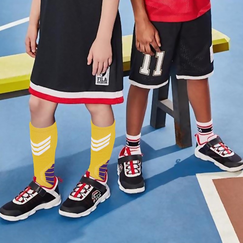 LSUDFHE Basketball Socks with Number, Cushioned Athletic Sports Crew Socks