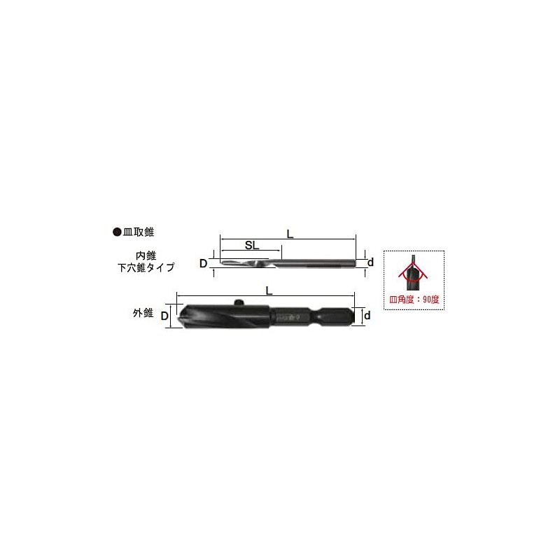Star M High Speed Hex Shaft Countersunk Cones 3.5 x