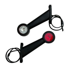 MelTruck® 2 x LED Marker Light Marker Light E9 Flat Cable for Truck Car Trailer