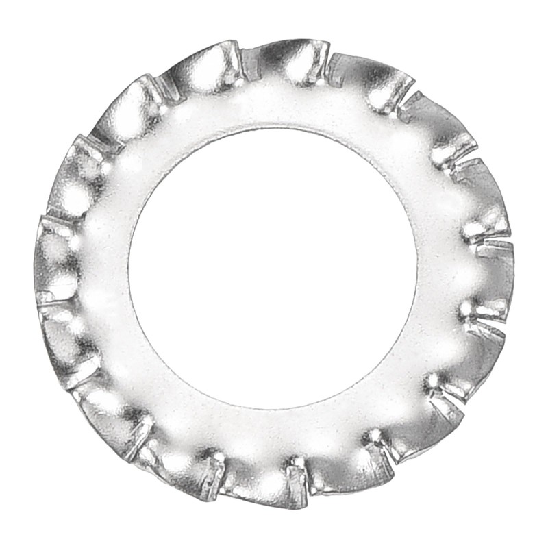 sourcing map M10 10Pcs External Tooth Washers, 304 Stainless Steel