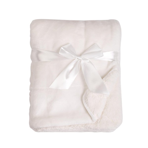 American Baby Company Heavenly Soft Chenille Sherpa Toddler Blanket, Warm