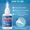 Super Glue for Plastic Repair, 30g x 2 Plastic Glue