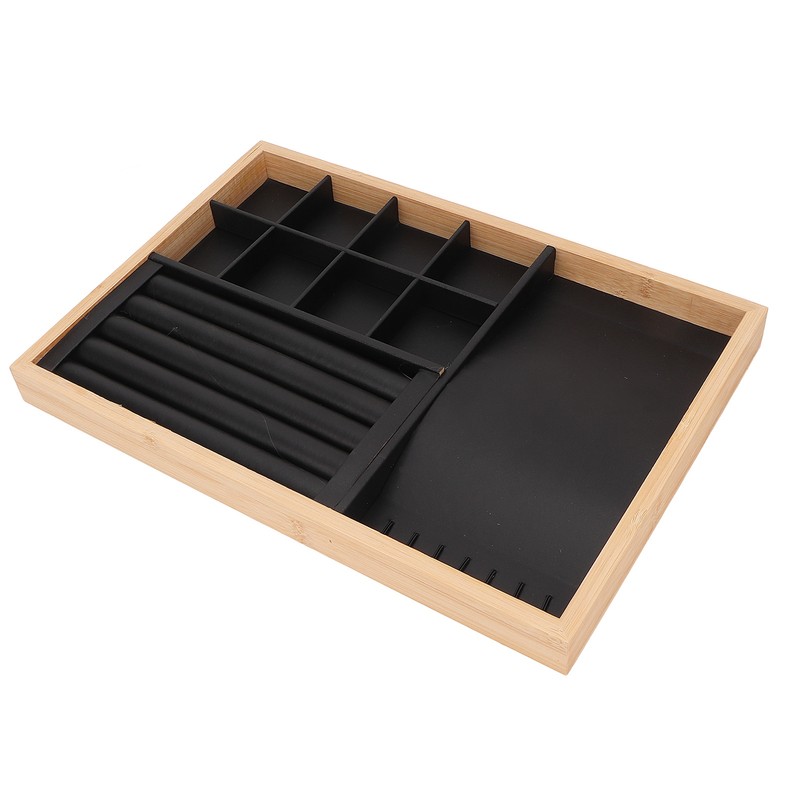 Stackable Jewelry Tray Organizer 3 Purpose Storage Cabinet Drawer Display