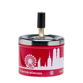 FC Bayern München Ashtray Rotating Ashtray (One Size, Red)