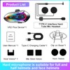 VCOROS Motorcycle Helmet Headset 2-Way 2 Riders Helmet Intercom