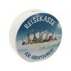 Beautiful round money box, money box, travel fund, holiday fund,