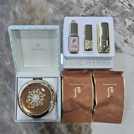 The Who Cheongidan Hwahyeon Essence Cushion No. 21 Special Set (Main Product + 2 Refills + Makeup Set) The Who Shopping Bag / 더후 천기단 화현 에센스 쿠션 21호 스페셜 세트 (본품+리필2+메이크업세트) 더후 쇼핑백