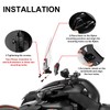 PSLER Front Ryker Windshield Wind Shield Deflector Windscreen - Fit