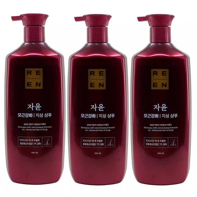Lien 리엔 자윤 모근강화 지성샴푸 950ml 3개 Rien Ja-Yun Keratin
