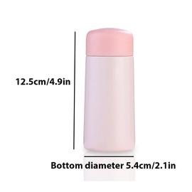 Mini Vacuum Flasks, 5.3oz/150ml Travel Flask, Leak-Proof Drink Flask, Stainless Steel Double Walled Keep Hot and Cold for Outdoors Travel, 2.1 * 2.1 * 4.9in, Green