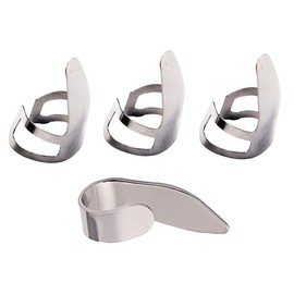 SUPVOX Finger Pick Stainless Steel Thumb Finger Picks Guitar Picks for Banjo Ukulele Guitar Pack of 4 (Silver)